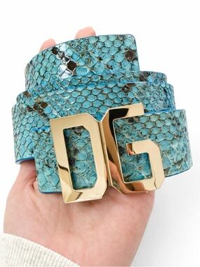 Vintage Dolce & Gabbana Python Belt